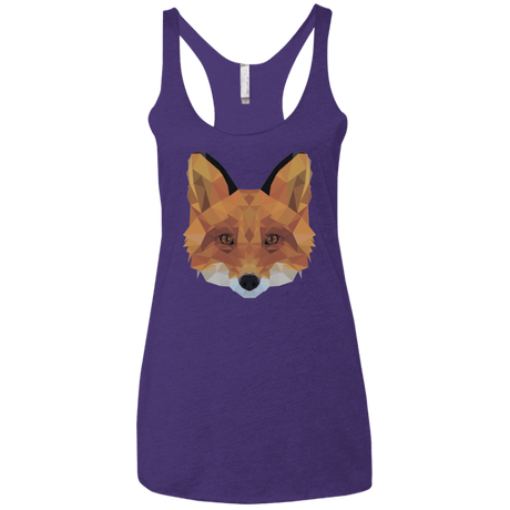 T-Shirts Purple Rush / X-Small Fox Portrait Women's Triblend Racerback Tank
