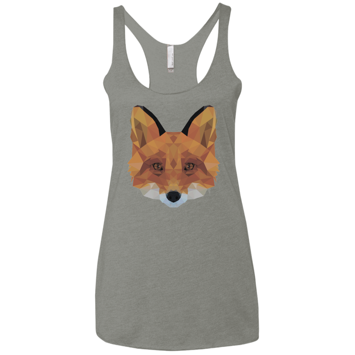 T-Shirts Venetian Grey / X-Small Fox Portrait Women's Triblend Racerback Tank