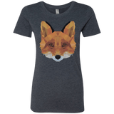 T-Shirts Vintage Navy / S Fox Portrait Women's Triblend T-Shirt