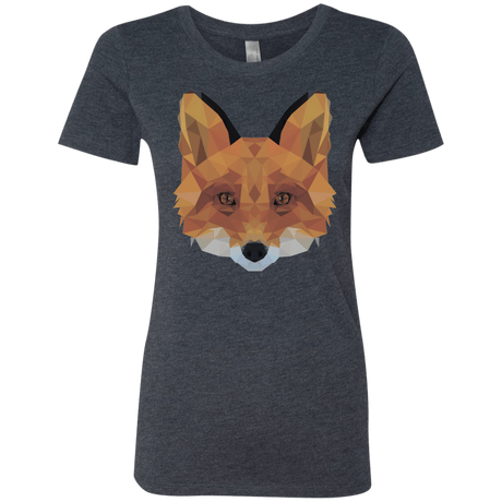 T-Shirts Vintage Navy / S Fox Portrait Women's Triblend T-Shirt