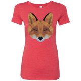 T-Shirts Vintage Red / S Fox Portrait Women's Triblend T-Shirt