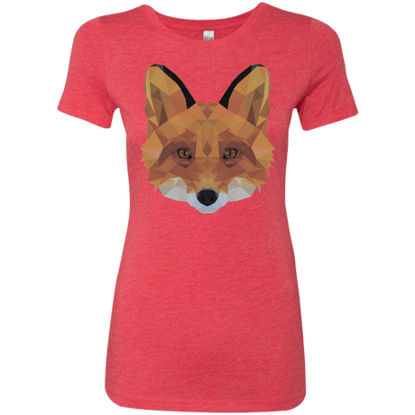 T-Shirts Vintage Red / S Fox Portrait Women's Triblend T-Shirt