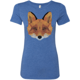 T-Shirts Vintage Royal / S Fox Portrait Women's Triblend T-Shirt