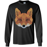 T-Shirts Black / YS Fox Portrait Youth Long Sleeve T-Shirt