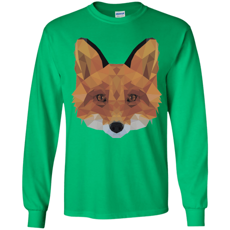 T-Shirts Irish Green / YS Fox Portrait Youth Long Sleeve T-Shirt