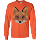 T-Shirts Orange / YS Fox Portrait Youth Long Sleeve T-Shirt
