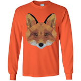 T-Shirts Orange / YS Fox Portrait Youth Long Sleeve T-Shirt