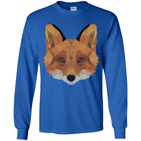 T-Shirts Royal / YS Fox Portrait Youth Long Sleeve T-Shirt