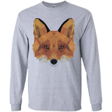 T-Shirts Sport Grey / YS Fox Portrait Youth Long Sleeve T-Shirt