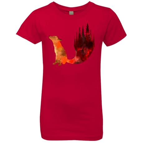 T-Shirts Red / YXS Fox Tail Girls Premium T-Shirt
