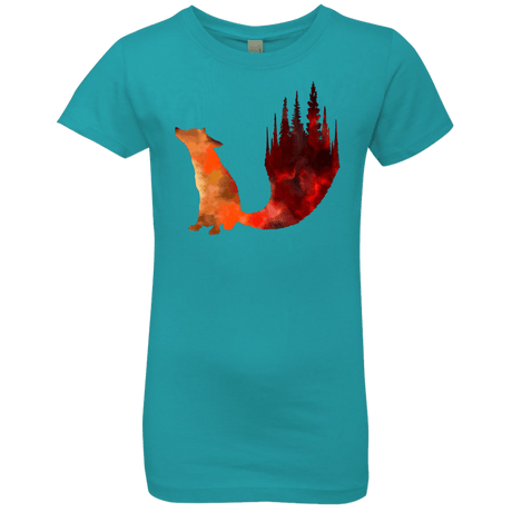 T-Shirts Tahiti Blue / YXS Fox Tail Girls Premium T-Shirt