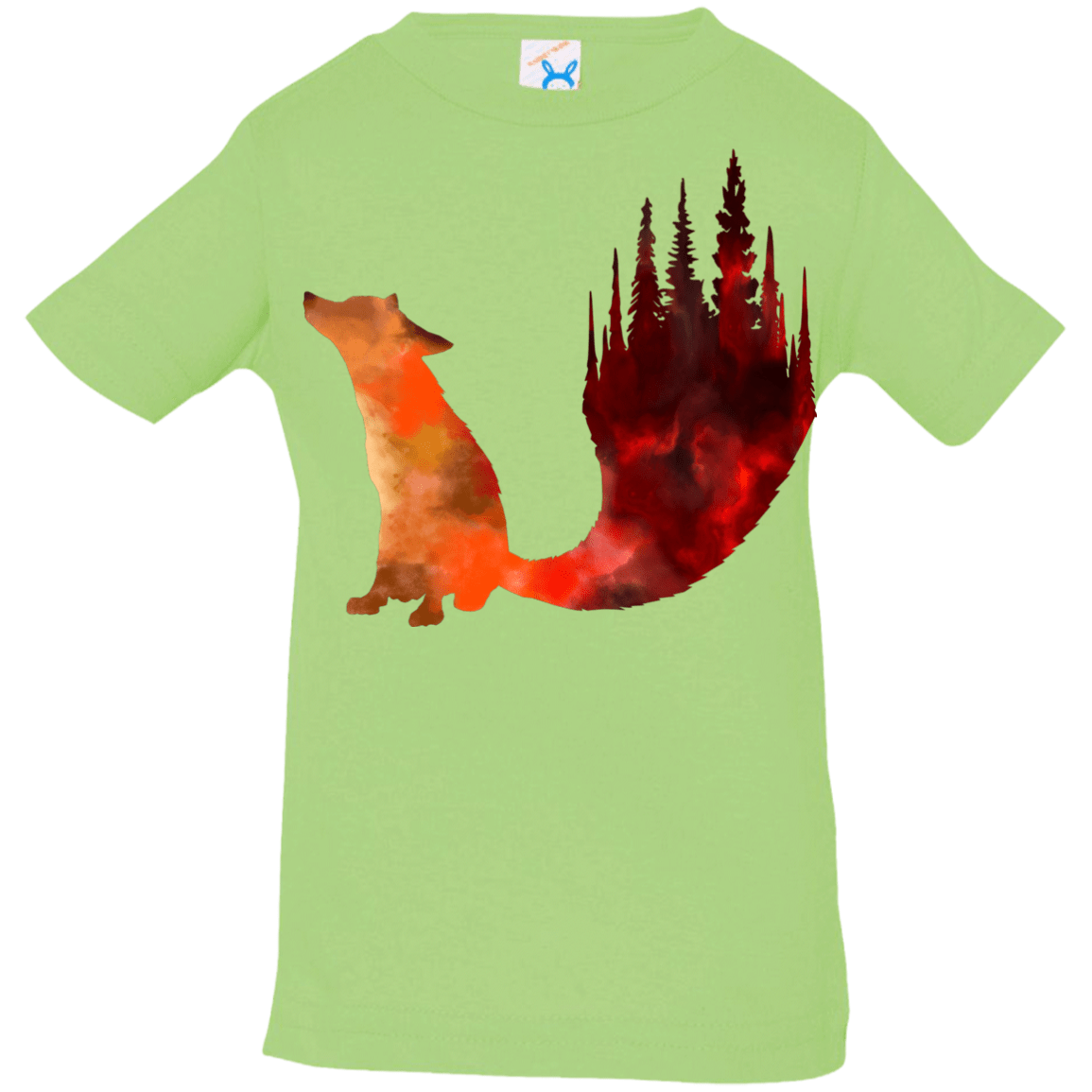 T-Shirts Key Lime / 6 Months Fox Tail Infant Premium T-Shirt