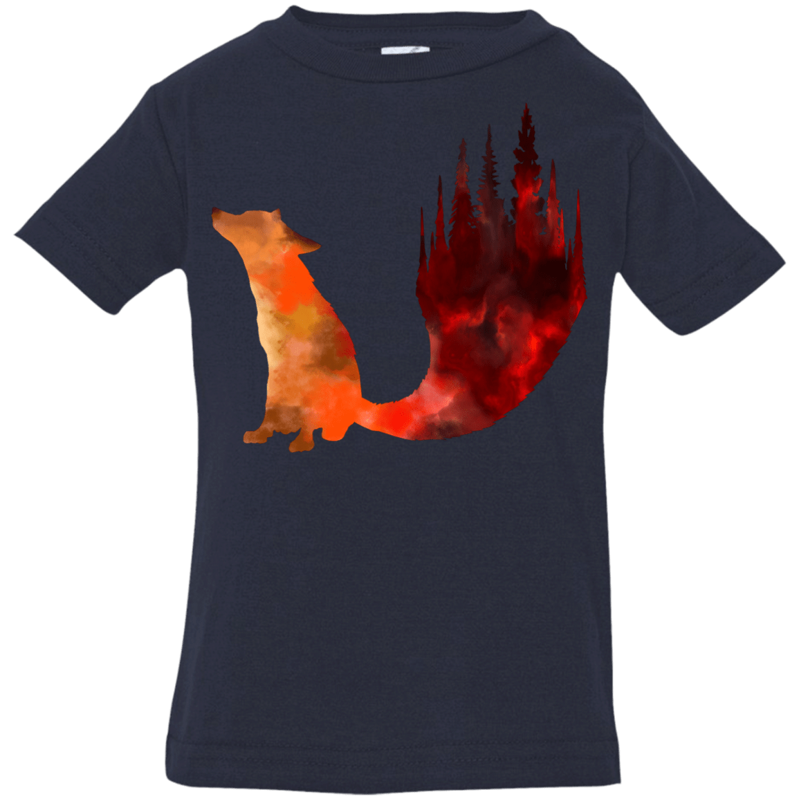T-Shirts Navy / 6 Months Fox Tail Infant Premium T-Shirt