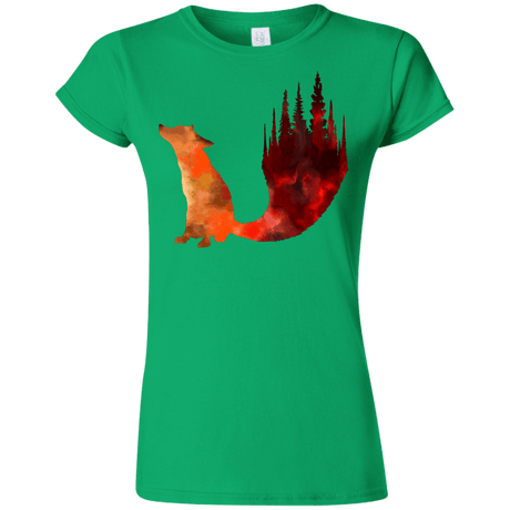 T-Shirts Irish Green / S Fox Tail Junior Slimmer-Fit T-Shirt