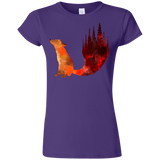 T-Shirts Purple / S Fox Tail Junior Slimmer-Fit T-Shirt