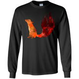 T-Shirts Black / S Fox Tail Men's Long Sleeve T-Shirt