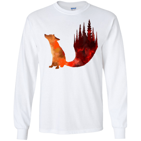 T-Shirts White / S Fox Tail Men's Long Sleeve T-Shirt
