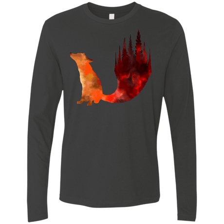 T-Shirts Heavy Metal / S Fox Tail Men's Premium Long Sleeve