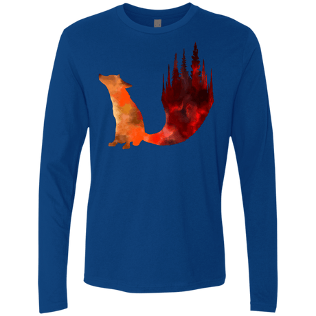 T-Shirts Royal / S Fox Tail Men's Premium Long Sleeve