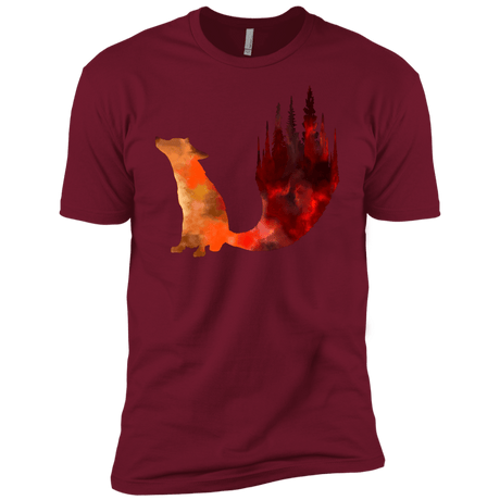 T-Shirts Cardinal / X-Small Fox Tail Men's Premium T-Shirt