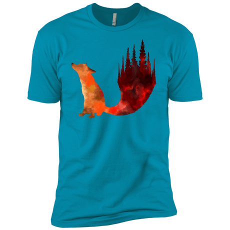 T-Shirts Turquoise / X-Small Fox Tail Men's Premium T-Shirt