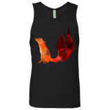 T-Shirts Black / S Fox Tail Men's Premium Tank Top