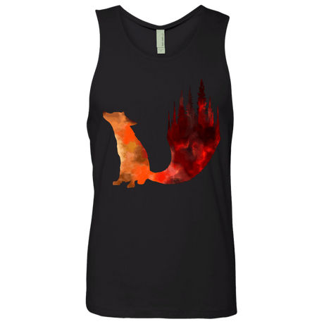 T-Shirts Black / S Fox Tail Men's Premium Tank Top