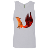 T-Shirts Heather Grey / S Fox Tail Men's Premium Tank Top