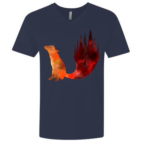 T-Shirts Midnight Navy / X-Small Fox Tail Men's Premium V-Neck