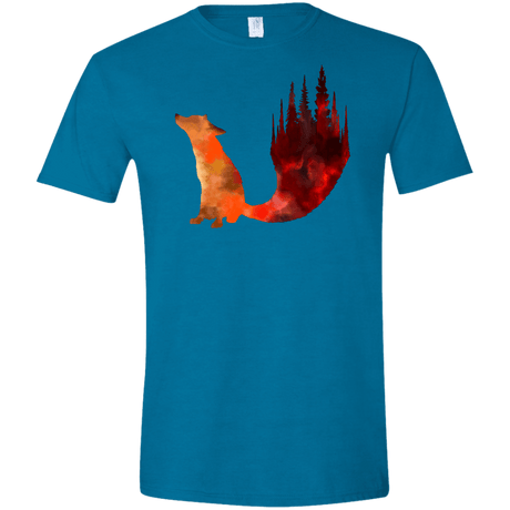 T-Shirts Antique Sapphire / S Fox Tail Men's Semi-Fitted Softstyle