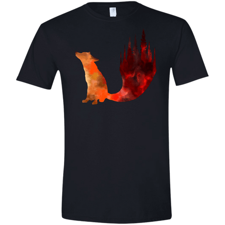 T-Shirts Black / X-Small Fox Tail Men's Semi-Fitted Softstyle