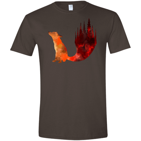 T-Shirts Dark Chocolate / S Fox Tail Men's Semi-Fitted Softstyle