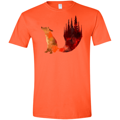 T-Shirts Orange / S Fox Tail Men's Semi-Fitted Softstyle