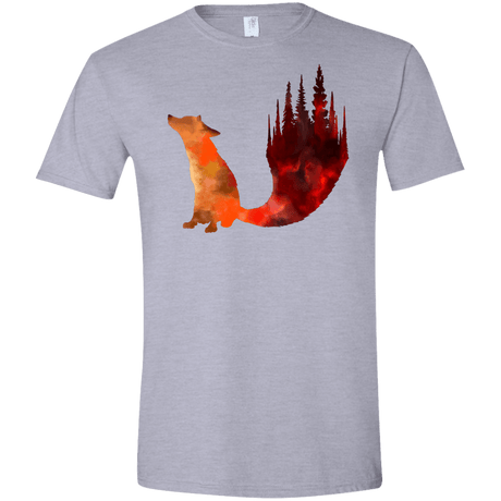 T-Shirts Sport Grey / X-Small Fox Tail Men's Semi-Fitted Softstyle