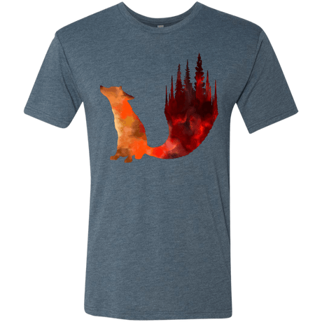 T-Shirts Indigo / S Fox Tail Men's Triblend T-Shirt