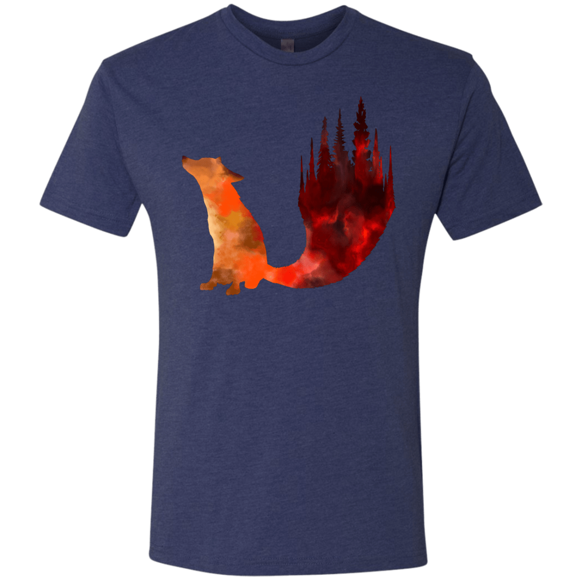T-Shirts Vintage Navy / S Fox Tail Men's Triblend T-Shirt