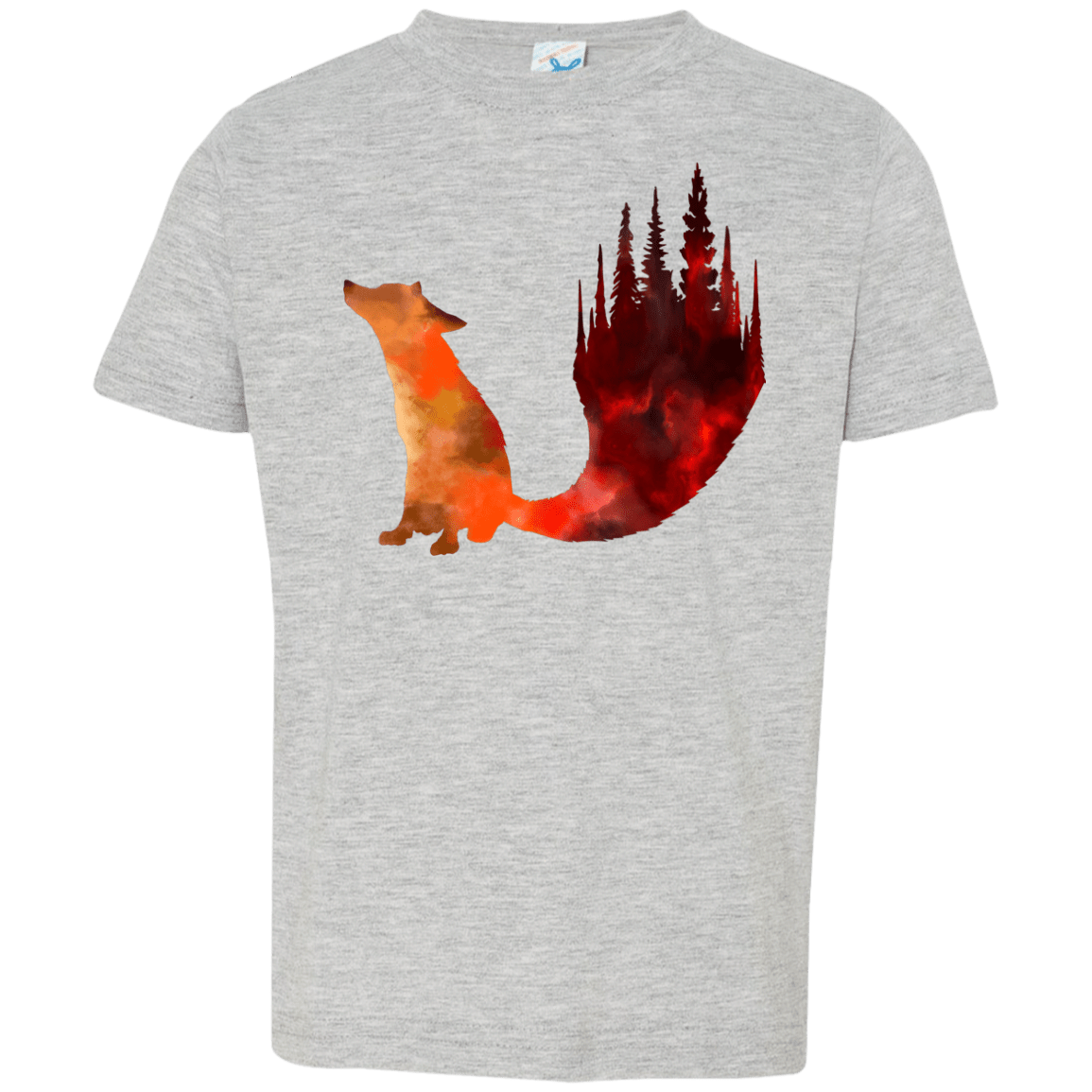 T-Shirts Heather Grey / 2T Fox Tail Toddler Premium T-Shirt