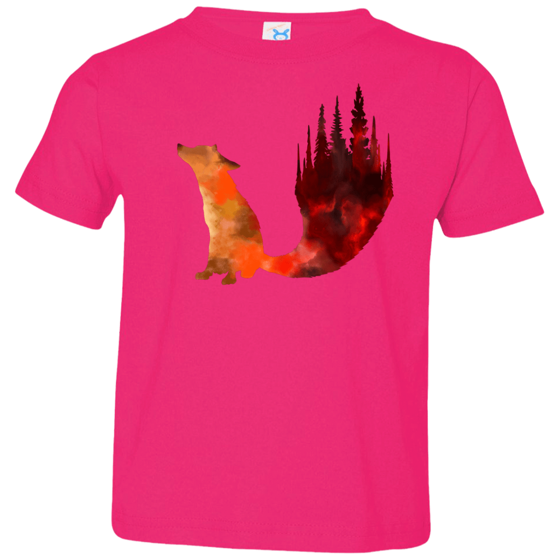 T-Shirts Hot Pink / 2T Fox Tail Toddler Premium T-Shirt