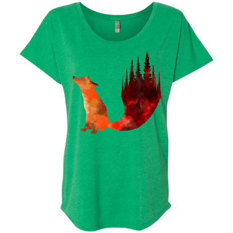 T-Shirts Envy / X-Small Fox Tail Triblend Dolman Sleeve