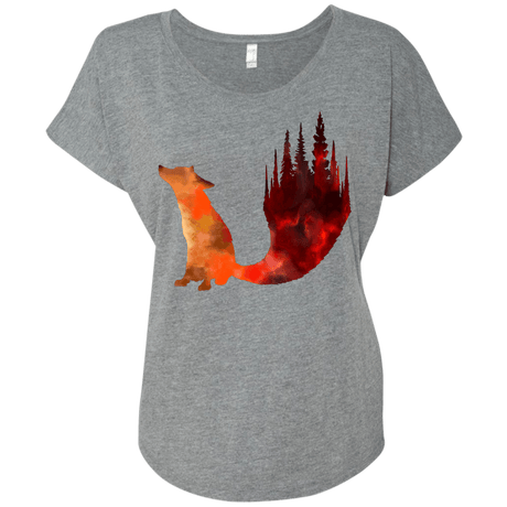 T-Shirts Premium Heather / X-Small Fox Tail Triblend Dolman Sleeve
