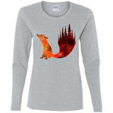 T-Shirts Sport Grey / S Fox Tail Women's Long Sleeve T-Shirt