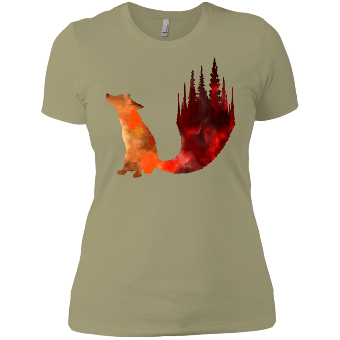 T-Shirts Light Olive / X-Small Fox Tail Women's Premium T-Shirt