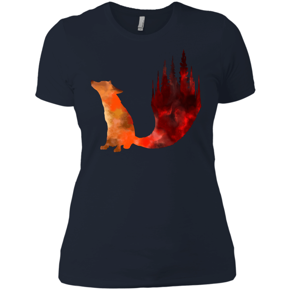 T-Shirts Midnight Navy / X-Small Fox Tail Women's Premium T-Shirt