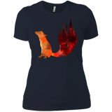 T-Shirts Midnight Navy / X-Small Fox Tail Women's Premium T-Shirt