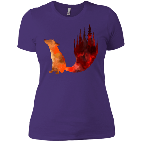 T-Shirts Purple Rush/ / X-Small Fox Tail Women's Premium T-Shirt