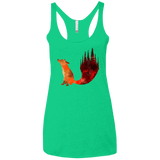 T-Shirts Envy / X-Small Fox Tail Women's Triblend Racerback Tank
