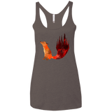 T-Shirts Macchiato / X-Small Fox Tail Women's Triblend Racerback Tank