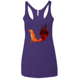 T-Shirts Purple Rush / X-Small Fox Tail Women's Triblend Racerback Tank