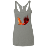 T-Shirts Venetian Grey / X-Small Fox Tail Women's Triblend Racerback Tank