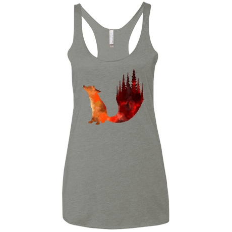 T-Shirts Venetian Grey / X-Small Fox Tail Women's Triblend Racerback Tank
